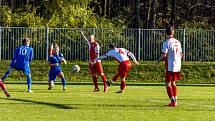 Zápas 16. kola krajského přeboru Slavia Orlová - Český Těšín 1:2.