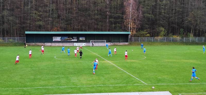 Zápas 14. kola krajského přeboru Slavia Orlová - Bolatice 6:0.