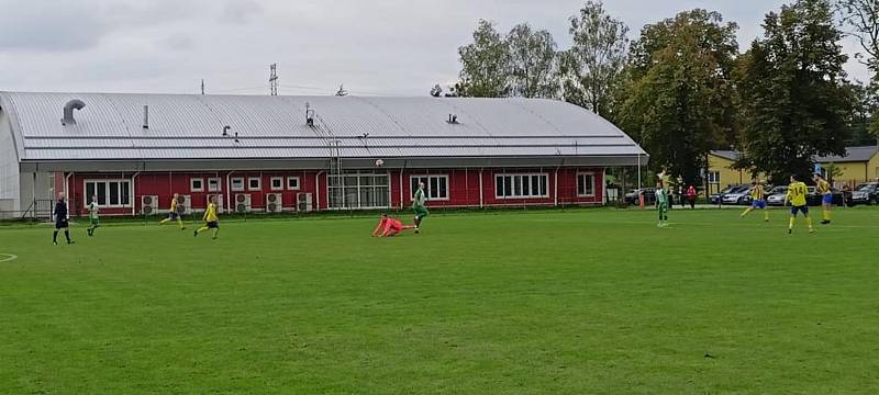 Zápas 7. kola fotbalové I.A třídy, skupiny B, Stonava - Staré Město 4:0.