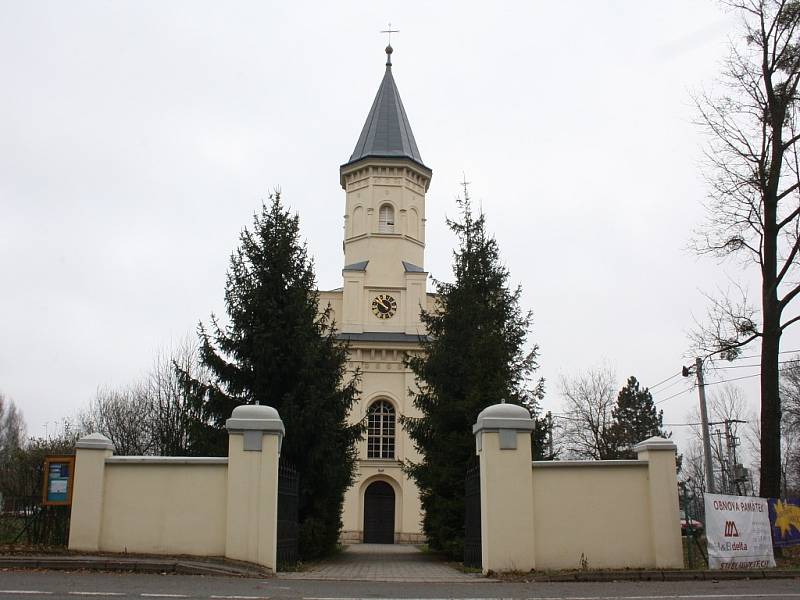 Bohoslužba za opravu kostela v Orlové.