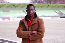 Další novou tváří v druholigovém MFK Karviná se stal čtyřiadvacetiletý nigerijský útočník Adeleke Akinyemi Akinola. Fotogalerie je z přípravného utkání v Žilině, které Slezané v sobotu prohráli 0:3.