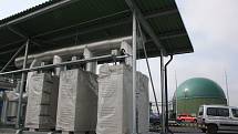 Bioplynová stanice pro zpracování bioodpadu v kogenerační jednotce na skládce Depos v Horní Suché. Turbíny k výrobě elektrické energie a tepla z plynu.