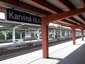 Vlakové nádraží v Karviné. 