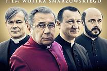 Plakát nového polského filmu Klér o čtveřici kontroverzních kněží. Foto: kler.pl
