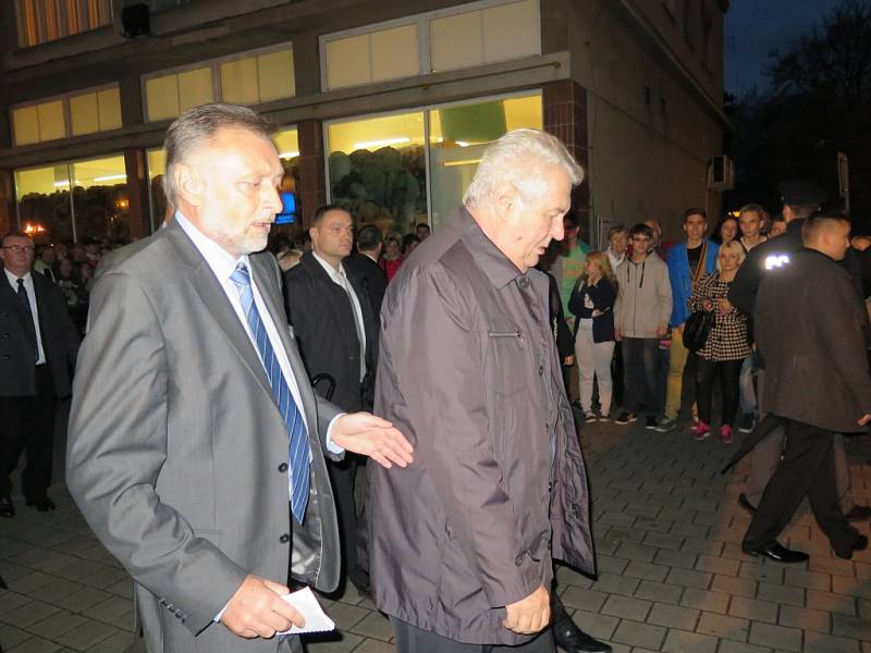 Prezident Miloš Zeman na návštěvě Havířova. 