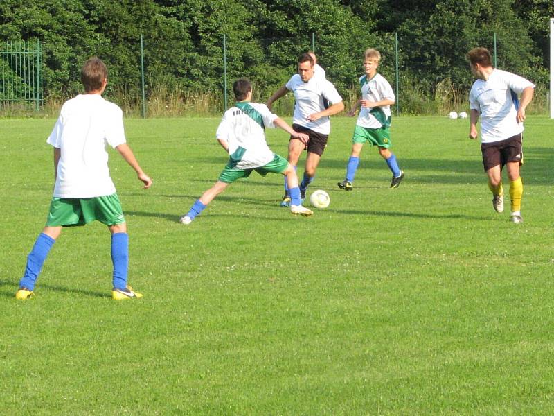 Přípravné přátelské utkání mezi mladším dorostem MFK Havířov a A týmem hokejového AZ Havířov. 