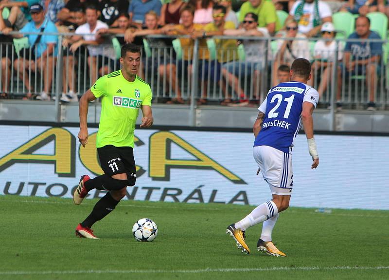 Karviná (v zeleném) - Mladá Boleslav 3:4.