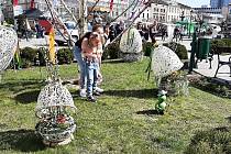Velikonoční jarmark na Masarykově náměstí v Karviné, 14. dubna 2022.