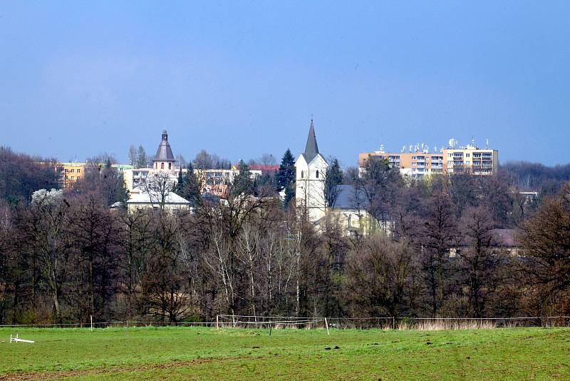 Pohled na centrum Rychvaldu.