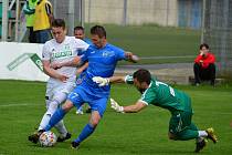 Zápas 21. kola divize F MFK Karviná B - Bospor Bohumín 1:2.