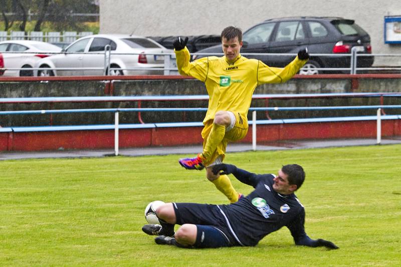 Z utkání Dětmarovice - Krnov 3:1.