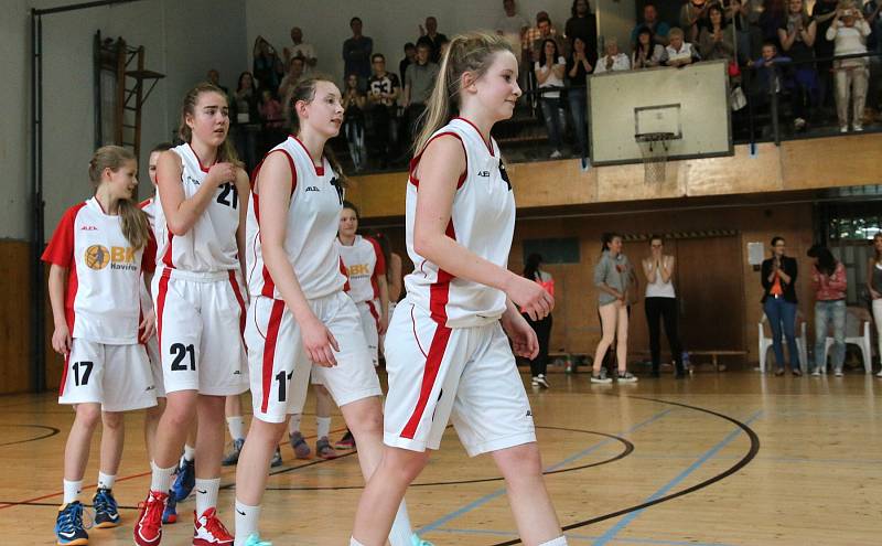 Radost mladých basketbalistek byla obrovská.