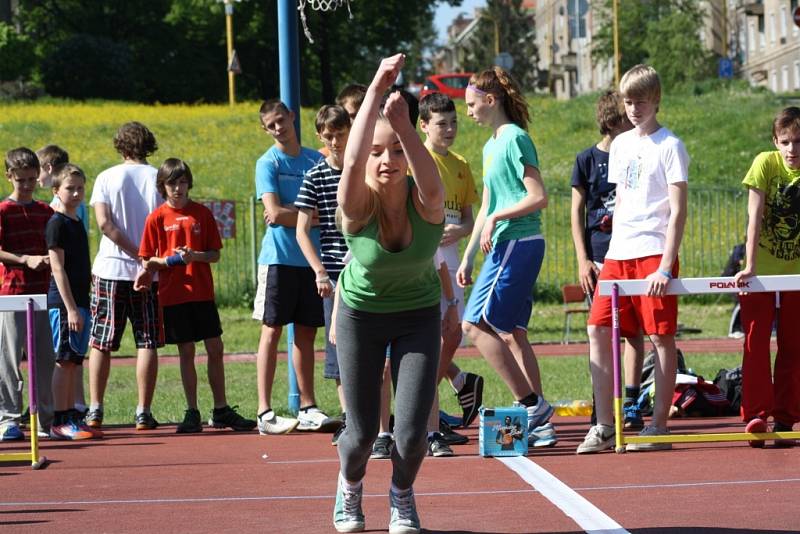 Okresní kolo v atletickém Odznaku všestrannosti olympijských vítězů v Havířově. 