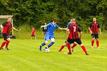 Zápas 25. kola fotbalové I.B třídy, skupiny C, Horní Suchá - Hnojník 3:1.