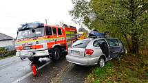 Nehoda dvou osobních automobiů v Šenově si vyžádala zranění sedmi osob. 