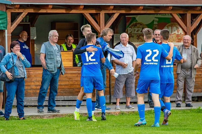 Zápas 6. kola I.A třídy, skupiny B, Horní Suchá - Baník Albrechtice 2:0.