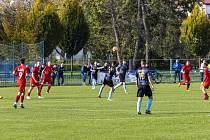 Zápas 11. kola krajského přeboru Kobeřice - Slavia Orlová 1:0.