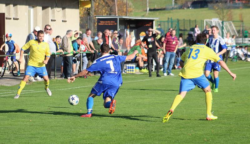 Derby Albrechtice - Stonava (ve žlutém) dopadlo smírně.