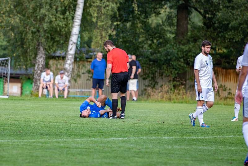 Zápas 4. kola fotbalové I.A třídy, skupiny B, Horní Suchá - Stonava 0:4.