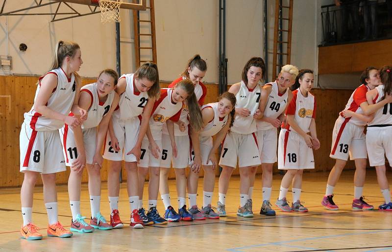 Radost mladých basketbalistek byla obrovská.