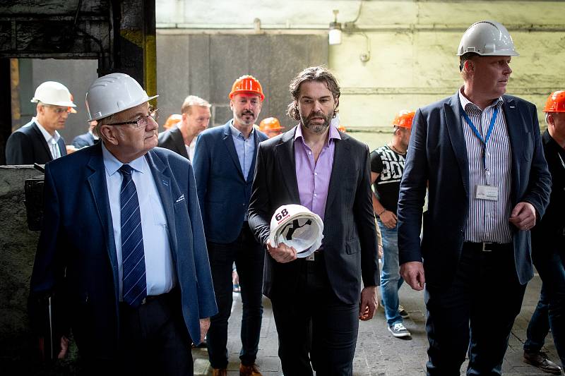 Jaromír Jágr přijel do Bohumína podpořit prodej nového výrobku firmy Viadrus, 5. zaří 2019 v Bohumíně.