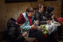 Noční vlakové spoje přivážely po vypuknutí války ukrajinské uprchlíky do Česka, 18. března 2022 v Bohumíně
