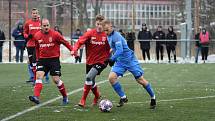 Zápas 16. kola fotbalové divize F Havířov - Bílovec 0:2, který se hrál 3. dubna 2022 na UT v Prostřední Suché. Foto: MFK Havířov/Viktorie Mrázová