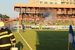 Utkání Baník Ostrava - Fotbal Třinec na stadionu v Havířově.