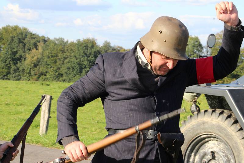 Oslavy 100 let od vzniku Československa v Chotěbuzi.