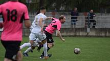 Zápas 21. kola fotbalové divize F Dětmarovice - Havířov 0:3 (7. května 2022). Foto: MFK Havířov/Viktorie Mrázová