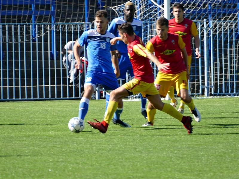 Havířov (v modrém) - Frýdlant n. O. 1:0.