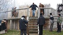 V archeoparku v Chotěbuzi se v neděli natáčely některé scény z historického filmu Cyril a Metoděj – Apoštolové Slovanů.