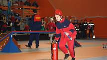 Halová soutěž mladých hasičů v Havířově. 