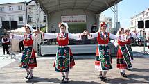 V Karviné se v rámci Dnů města konala v neděli folklorní přehlídka nazvaná Prolínání kultur. 
