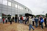 Slavnostní otevření fotbalového stadionu v Karviné. 