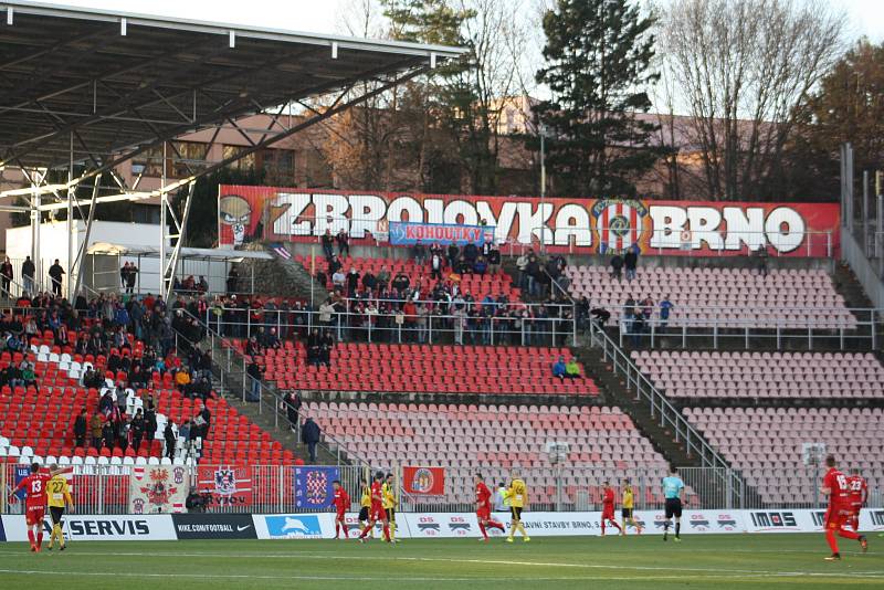 Karvinští fotbalisté uhráli v Brně remízu.