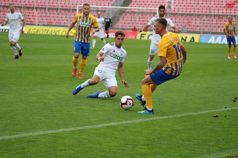 Z utkání Opava - Karviná 1:3.