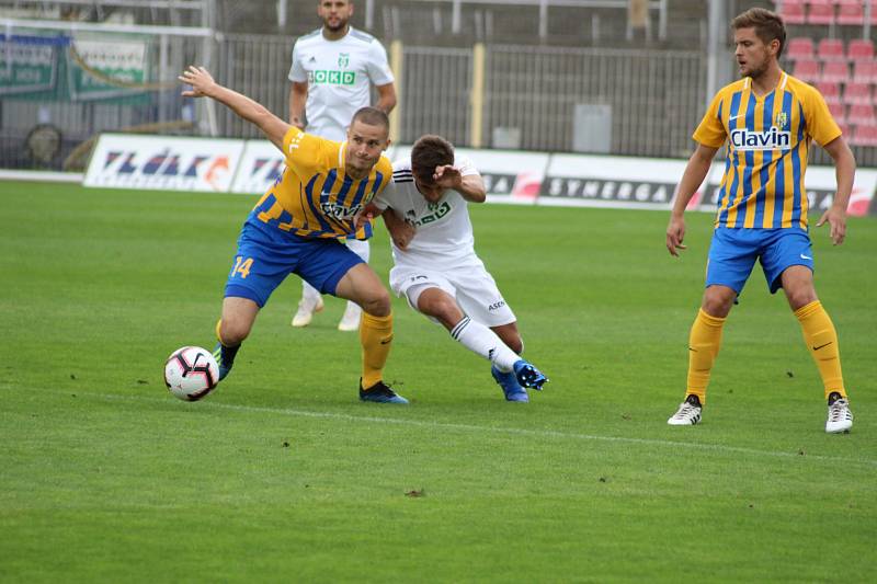 Z utkání Opava - Karviná 1:3.