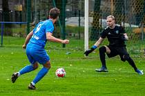 Zápas 18. kola fotbalové divize F Bohumín - Bruntál 4:1. Třemi góly se v dresu domácího Bosporu s číslem 9 uvedl Polák Jonasz Rafal Piekoś, který v zimě přišel z MFK Havířov. Brankáře Šidláka překonal v 7., 37. a 88. minutě.