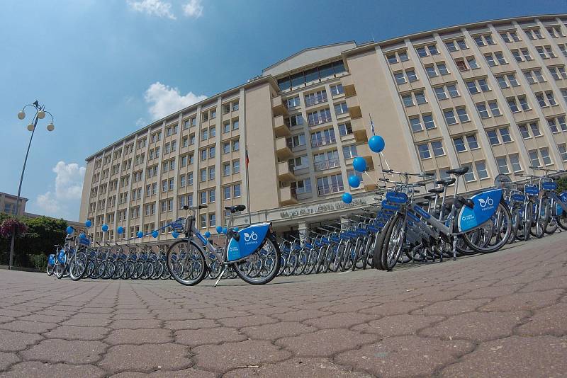 Zahájení provozu sdílených kol Nextbike v Havířově.