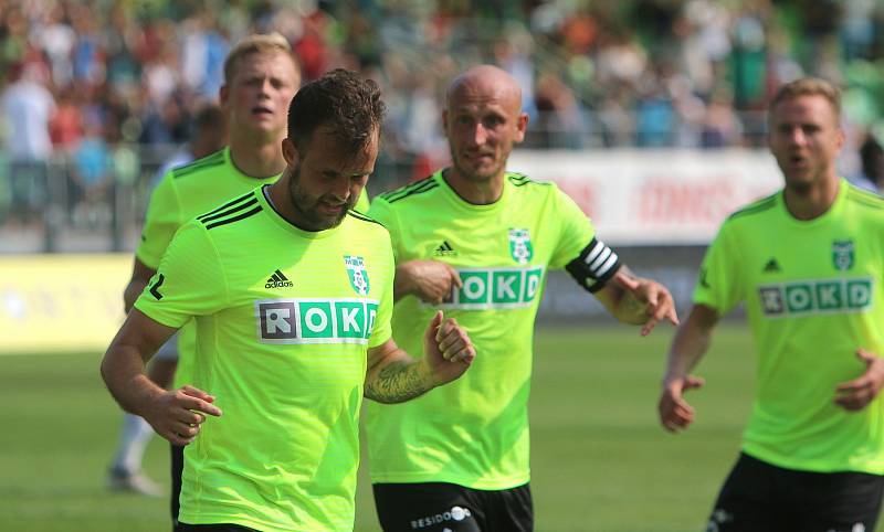 Karviná (v zeleném) - Mladá Boleslav 3:4.