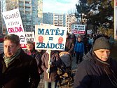Demonstrace v Orlové, 17. ledna 2019.