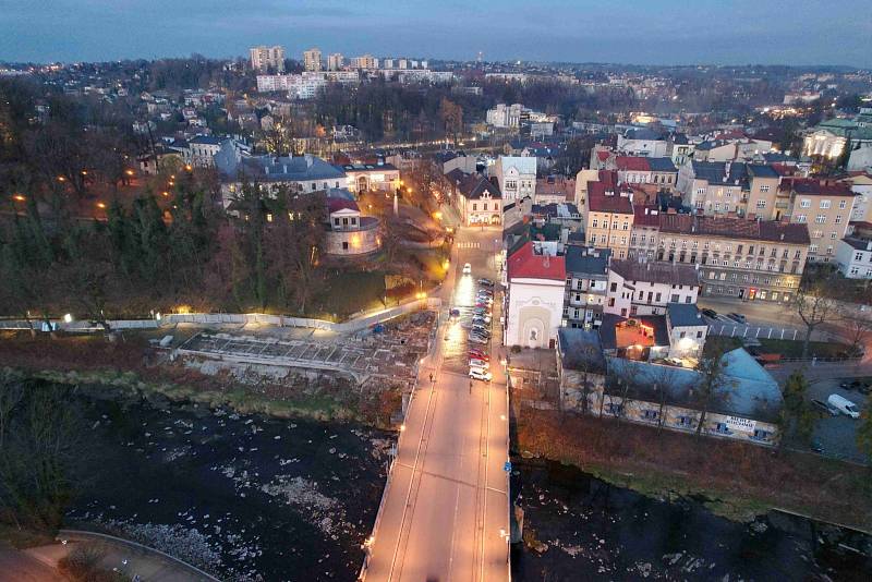 Český i Polský Těšín rozděluje Olše, hranice je však na tomto místě velice otevřená.