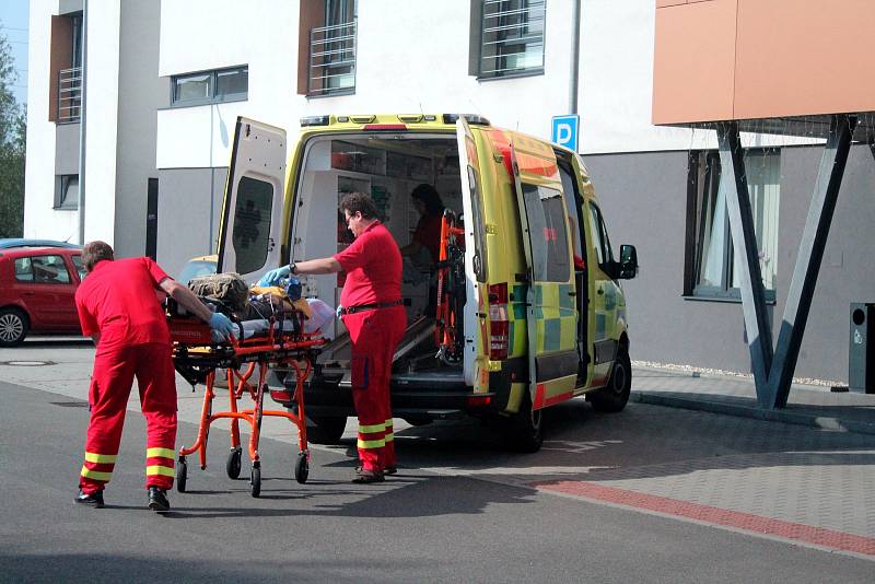 Převoz pacienta ze SeniorCentru Senecura v Havířově.