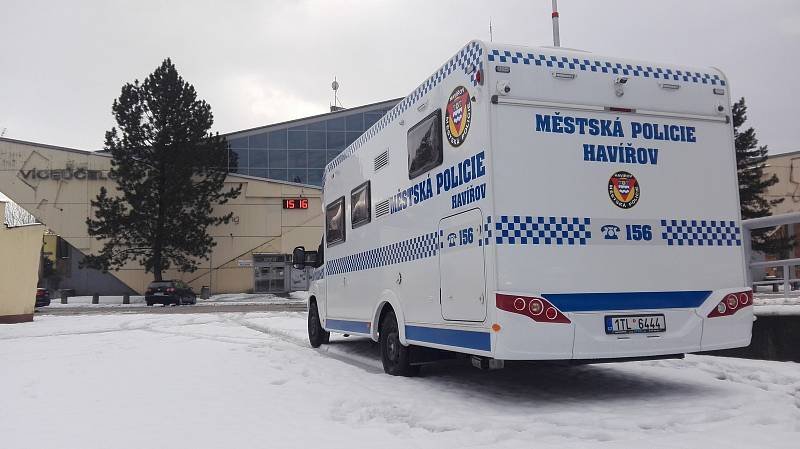 Mobilní služebna havířovské městské policie.