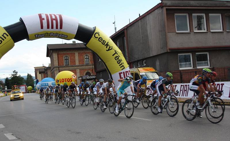 Tour de Pologne se jel i v ulicích Českého Těšína. 