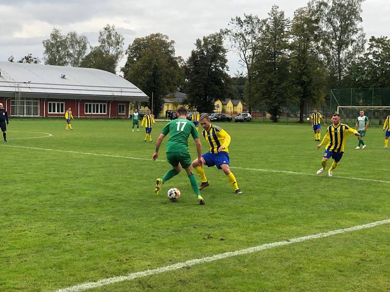 Zápas 7. kola fotbalové I.A třídy, skupiny B, Stonava - Staré Město 4:0.