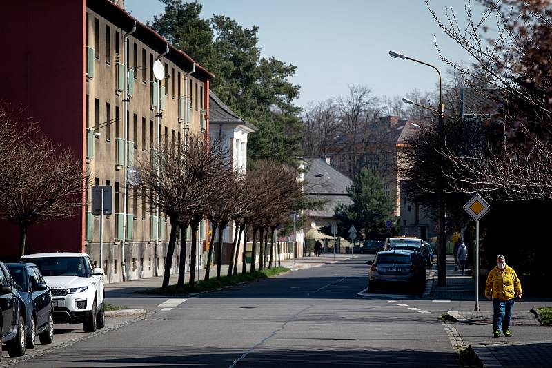 Bohumín v celostátní karanténě, 1. dubna 2020.