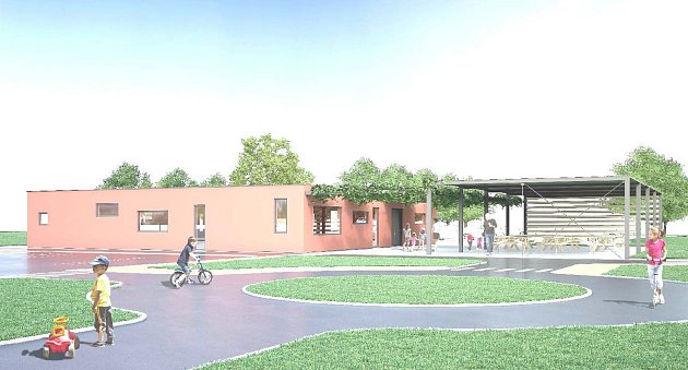 Vizualizace nového dopravního hřiště v Karviné. Vzniknout by mělo v areálu bývalé školy Víta Nejedlého v Ráji.