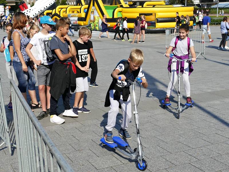 Závěr Evropského týdne mobility v Havířově patřil zábavnému dopoledni.